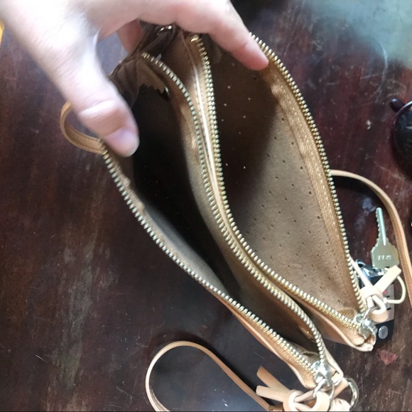 Brown Eyelet Crossbody Bag - Picture 4 of 4